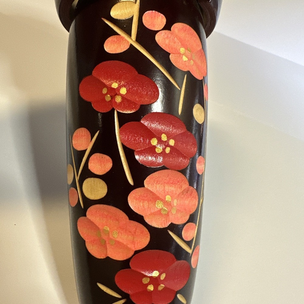 Vintage Kokeshi Japanese Wooden Doll 9 Inches Tall - Picture 3 of 8